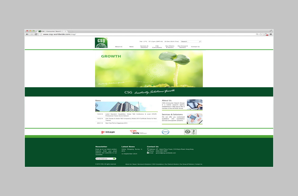 CSG Website Design//CSG網站設計