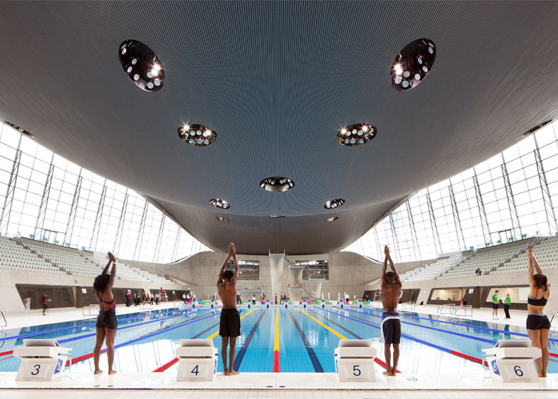 London Aquatics Centre, London, UK (2005-2011). Photograph by Luke Hayes