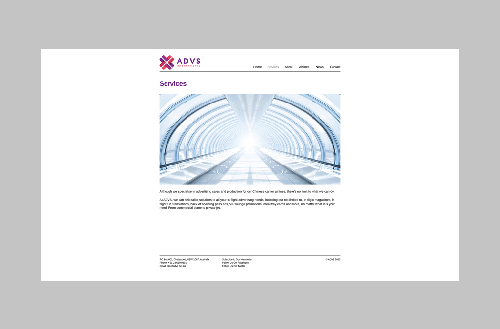 ADVS Website Design
